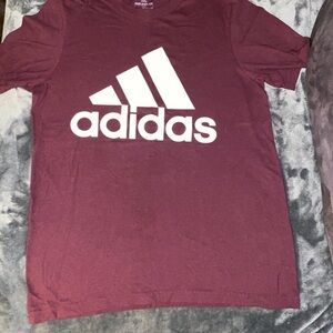 Adidas Maroon T-Shirt with Logo